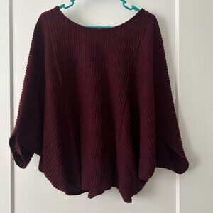 Entro Maroon Red Comfy Sweater Top Cover